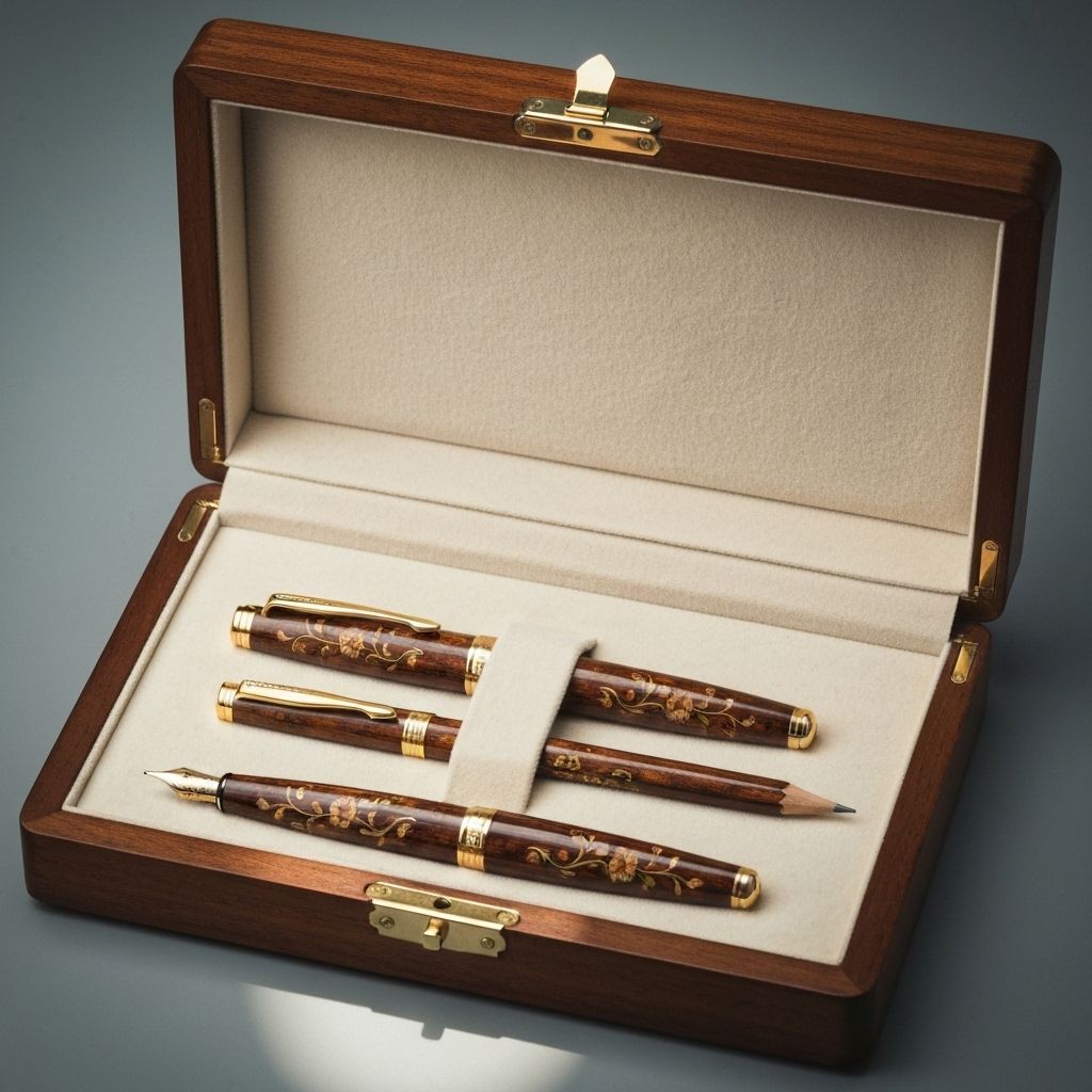Boxed Set of 5 Writing Pens